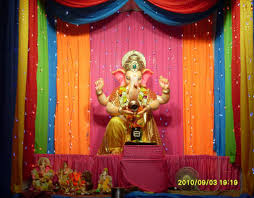 Ganesh Chaturthi Decoration Images For Home Ganesh Chaturthi Decoration Ganesh Chaturthi Decoration Decor Eco Friendly Ganpati Decoration
