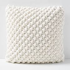 Throw Pillows Decorative Pillows West Elm Knitted Cushion Covers Knitted Cushions Linen Pillow Covers