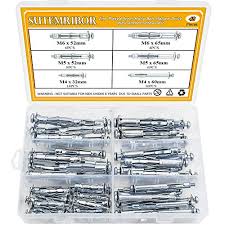 However, they have prongs that will damage the wall if you learn about all the major types of wall anchors, how to use them, and how to install them in wallboard, plaster, or even masonry. Sutemribor 48pcs 6 Sizes Heavy Duty Zinc Plated Steel Molly Bolt Hollow Drive Wall Anchor Screws Assortment Kit For Drywall Plaster And Tile Buy Online In Botswana At Botswana Desertcart Com Productid 83439952
