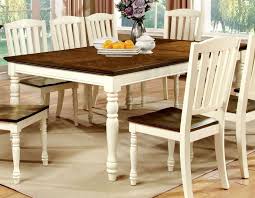 Oak kitchen and table are easy to find, and they usually have timeless designs. Harrisburg Vintage White Dark Oak Dining Table By Furniture Of America