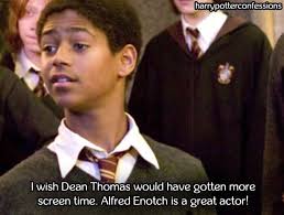 harry potter confessions. — I wish Dean Thomas would have gotten more  screen...