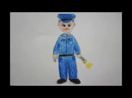 Polizisten Zeichnen Draw A Policeman Risovat Milicionera Dlya Detej Youtube