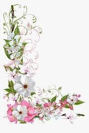 Top view of trees, plants, outdoor furniture, architectural elements, pools and fences. Spring Flower Border Png Flower Border Clipart Transparent Png Kindpng
