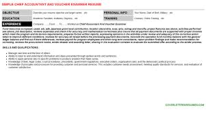 It may have a friendly tone if below is a sample cover letter for those who want to apply for un jobs. Chief Accountant And Voucher Examiner Job Letter Resume Template
