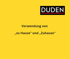 Nach der neuen rechtschreibung sind die schreibweisen zu hause, zuhause und auch zu haus bzw. Duden Verwendung Von Zu Hause Und Zuhause Zu Hause Facebook