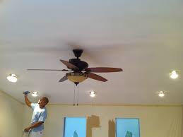 What don't you like about the recessed lights? Popcorn Ceiling Removal San Antonio Pop Corn Removal