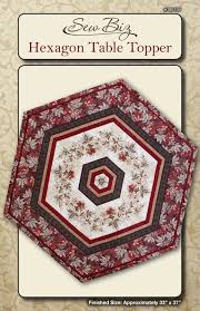 Sb 104 Hexagon Table Topper Table Topper Patterns Table Toppers Table Runner Pattern