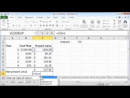 Mar 02, 2021 · though the irr function in excel is designed for calculating the internal return rate, it can also be used for computing the compound growth rate. Npv And Irr In Excel 2010 Youtube