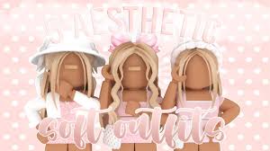 You can try on these clothing in bloxburg or any other game that lets you use ids of clothing. 5 Aesthetic Soft Pink Outfits Roblox Ellqria Youtube