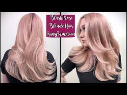 blush rose blonde hair transformation youtube