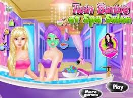 Al3ab Banat Barbie Makeover Twin Girls Spa