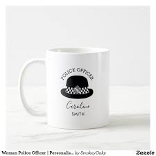 Woman Police Officer Personalised Coffee Mug Zazzle Co Uk Personalized Coffee Personalized Coffee Mugs Police Women