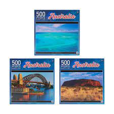 Pickup or delivered to your door! 500 Piece Australia Puzzles Assorted Kmart
