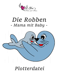 Jetzt neu oder gebraucht kaufen. Plotterdatei Robben Mama Mit Baby