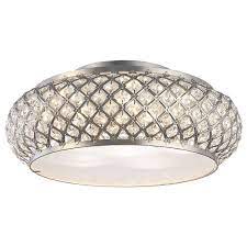 Sunraker integrated led ceiling light. Home Decorators Collection Winvian 6 Light Brushed Stainless Steel Led Flushmount Ceiling The Home Depot Canada