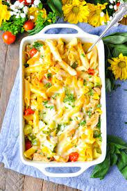 Top with onion, then carefully arrange zucchini in a single, slightly overlapping layer. Dump And Bake Summer Pasta With Zucchini Corn Chicken The Seasoned Mom
