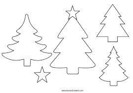Albero Di Natale Sagome Per Lavoretti Alberi Di Natale Pagine Da Colorare Di Natale Natale