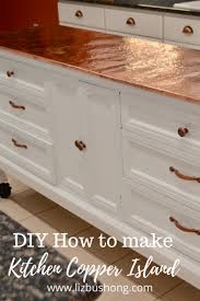 It took some work, but it is doable for sure. Diy Antique Dresser To Copper Kitchen Island Liz Bushong