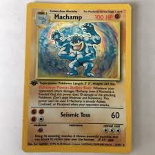 Also, check out where machamp lands in our most powerful pokemon. Machamp Pokemon Card 1st Edition Base Set 8 102 Depop