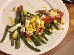 Haricots Verts Vinaigrette Aux Oeufs Durs Recette Recettes De Cuisine Recette Haricot Vert Recette Haricot