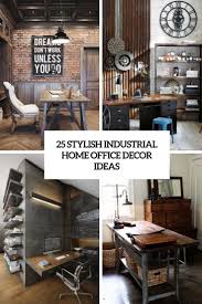Stunning industrial home office desk with shelves for sale from the leading wholesale furniture manufacturer and supplier at an affordable price here in vasagle. 25 Stylish Industrial Home Office Decor Ideas Shelterness