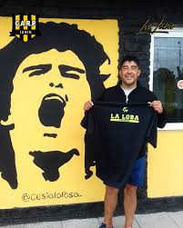 El Chino Maradona visitó nuestro Club y conoció el homenaje a su tío, Diego  Maradona Walter Christian Machuca, más conocido como ´El Chino´ Maradona,  uno de los seis sobrinos de Diego Armando