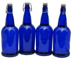 Cobalt Blue Solar Water Bottles Blue Glass Bottles Blue Glass Blue Bottle