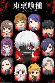 Tokyo Ghoul Chibi Characters Official Poster Tokyo Ghoul Anime Tokyo Ghoul Chibi Characters