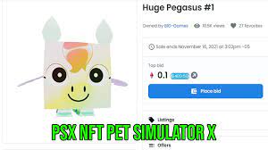 Psx Nft Pet Simulator X New Update Huge Pegasus Rainbow Huge Pegasus Golden Huge Pegasus Pet Sim X Youtube