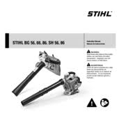 32 bg 55, bg 65, bg 85, sh 55, sh 85 english stihl incorporated california exhaust and evaporative emissions control warranty statement for california only.modified parts that your warranty rights and responsibilities, please contact a stihl customer service representative at the. Stihl Bg 56 Manuals Manualslib
