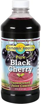Amazon Com Dynamic Health 100 Pure Black Cherry Juice Concentrate No Additives Antioxidant Urinary Tract Joint Support 16 Servings Packaging Varies Health Personal Care