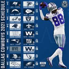 The 2021 nfl preseason kicks off tonight, thursday, august 5, with the hall of fame game between the pittsburgh steelers and dallas cowboys. 2021 Dallas Cowboys Schedule Dallas Opens In Tampa Hosts Vegas On Thanksgiving See All Game Times Blogging The Boys