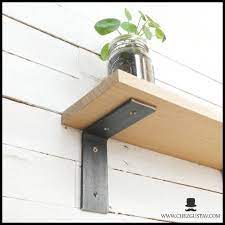 Etagere metal style industriel industriel : Equerre En Metal Pour Etagere Murale Sans Bord Bois Industriel Acier Industrial Style Metal Walls Recycled Door