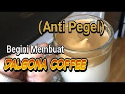 Cara Membuat Dalgona Coffee Anti Pegel Dalgona Coffee Diy Step By Step Plant Craft Diy Youtube Di 2020 Kopi Bor
