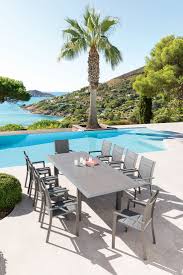 Table De Jardin Extensible Allure Gris Et Mastic Element Indispensable De Notre Nouvelle Gamme Ex Mobilier De Jardin Design Table De Jardin Mobilier Exterieur