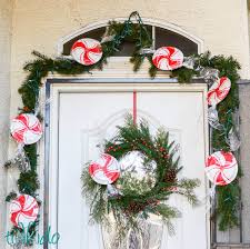 This evergreen is covered entirely with edible decorations, like cookies, ribbon candy, gumdrops, and garlands of popcorn and cranberries. Giant Peppermint Candy Christmas Garland Decorations Tikkido Com