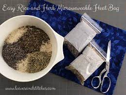 Easy Rice And Herb Microwave Heat Bag Heat Bag Microwave Heat Bag Rice Heating Pads