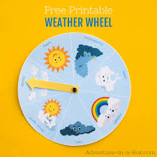free printable weather wheel for kids weather activities for kids weather for kids preschool weather