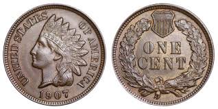 1907 P Indian Head Cent Small Cents Bronze Composite Penny Value And Prices Old Coins Value Old Coins Rare Coins
