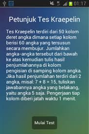 Tes pauli atau tes kraepelin, yang terkenal juga dengan nama tes koran merupakan salah satu dari beberapa rangkaian tes psikotes yang cukup membuat pusing kepala. Kraepelin Test By Sinom Latest Version For Android Download Apk