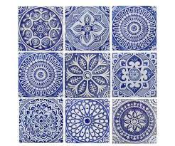 Outdoor Wall Art 9 Tiles Set To Create Unique Garden Etsy Tile Wall Art Decorative Wall Tiles Outdoor Wall Art