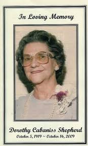 Dorothy Melvina (Cabaniss) Shepherd (1919-2009)