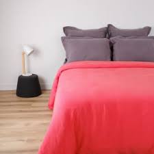 Existe en 140 x 200 cm. Housse De Couette Naturelle En Lin Rouge 240x260 Cm Maisons Du Monde