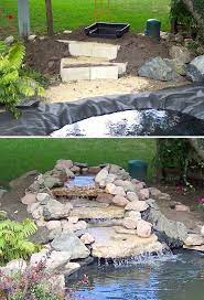 Now i know a professional would not have used a plastic form, but would have created a custom plastic lined pond. Diy Garden Waterfall Projects The Garden Glove Waterfalls Backyard Garden Waterfall Ideas Ponds Backyard