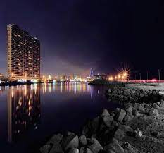 jeddah corniche night view jeddah saudi arabia city