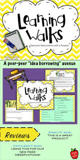 Learning Walks Effective Peer Observations Professional Development Editable Instructional Coaching Instructional Coaching Tools School Leadership