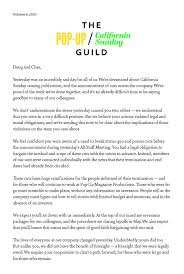 Choose someone to manage children's property. The Pop Up California Sunday Guild On Twitter Calsunday Will Be Discontinuing Online Publication And 11 Employees Across Popupmag And Calsunday Were Told They Would Be Laid Off Last Night We Sent
