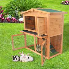 Keep your furry friends protected from the sun and rain with the asphalt roof on the rabbit house. Winado 40 A Frame Wood Wooden Rabbit Hutch Small Animal House Pet Cage Chicken Coop
