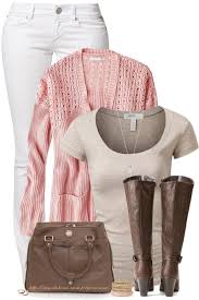Lovely Pink And Brown Casual Spring Outfit Spring Outfits Casual Fashion Clothes