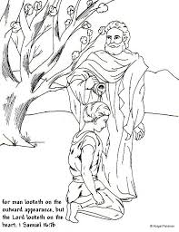 I drew this one for the awana club at church to go with a lesson. Samuel Anoints David Sunday School Coloring Pages Sunday School Coloring Sheets Coloring Books